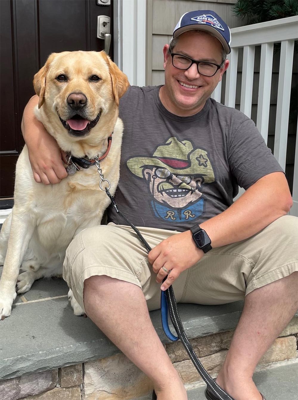 Jeff Krautheimer with his dog