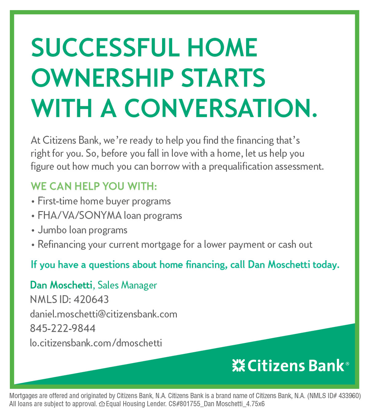 Citizens Bank Advertisement