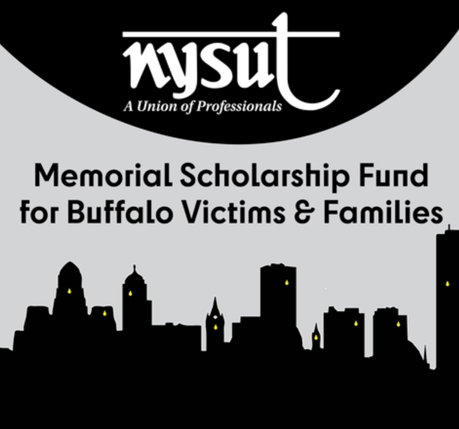 NYSUT Memorial Scholarship Fund for Buffalo Victims & Families banner