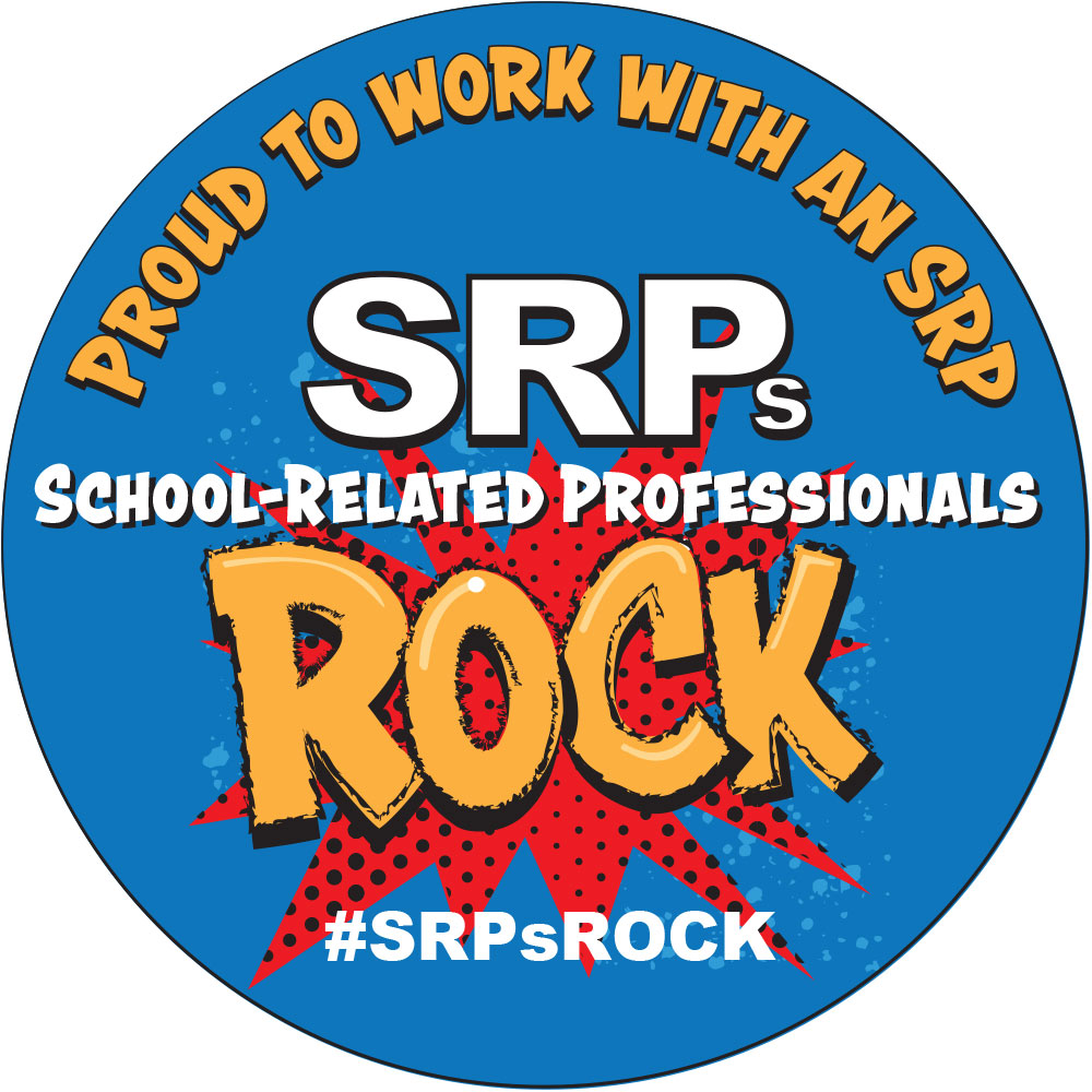 A digital representation of a Proud To Work With An SRP sticker