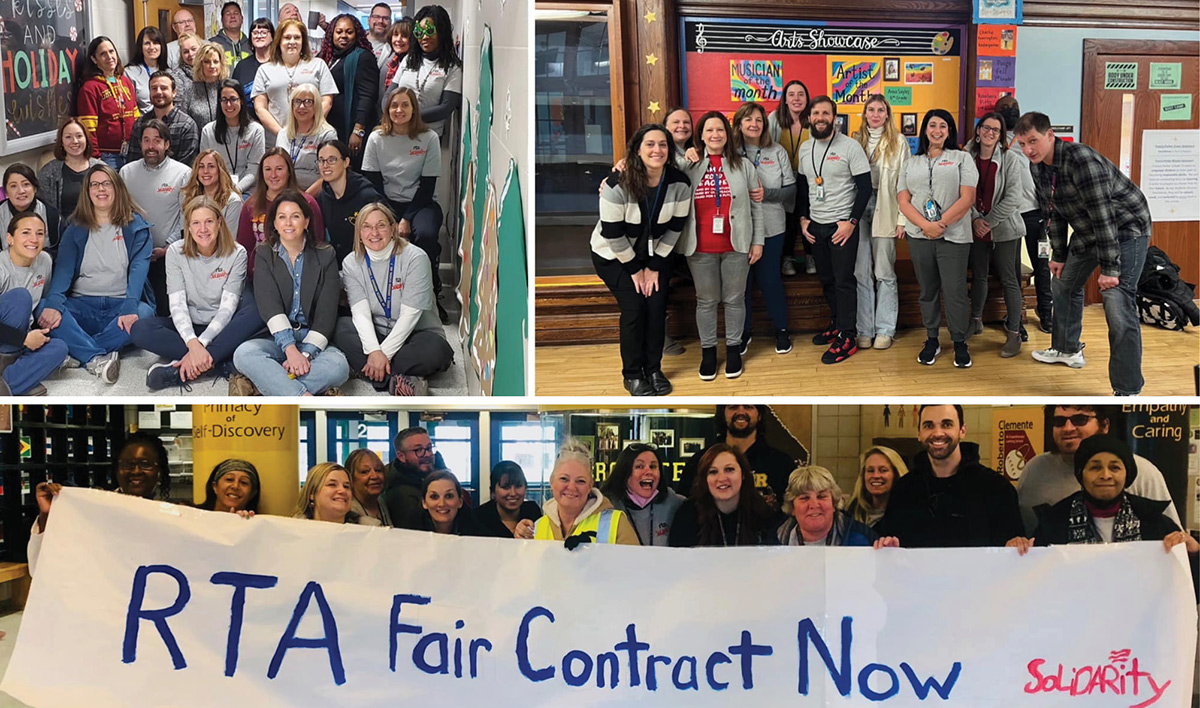 RTA members show solidarity during contract negotiations
