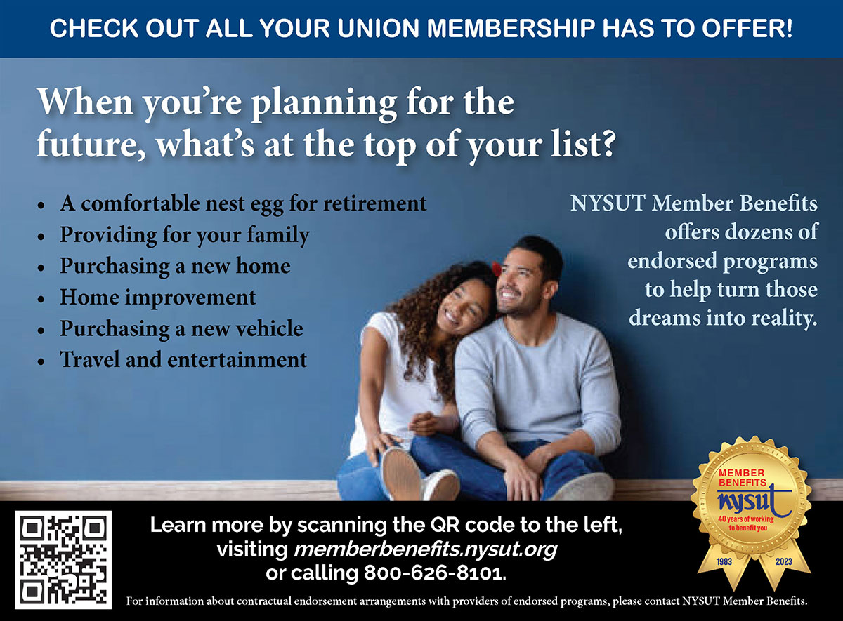 NYSUT Member Benefits Advertisement