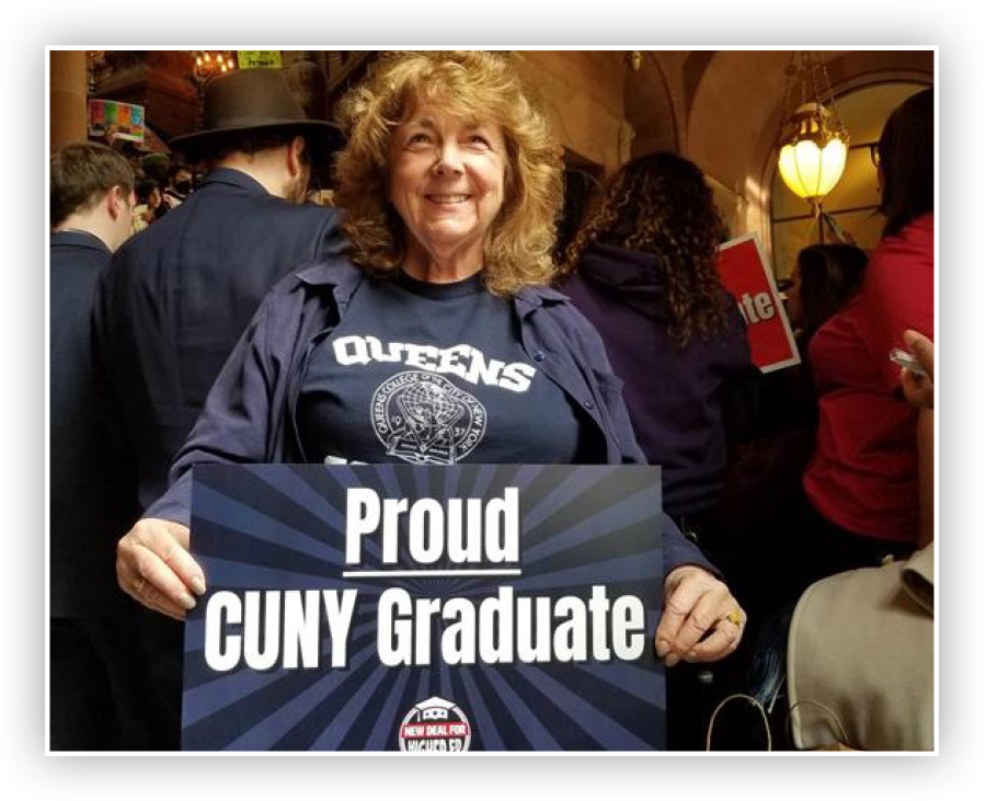 Florence McCue, ED 51–53 at-large director and a proud CUNY graduate