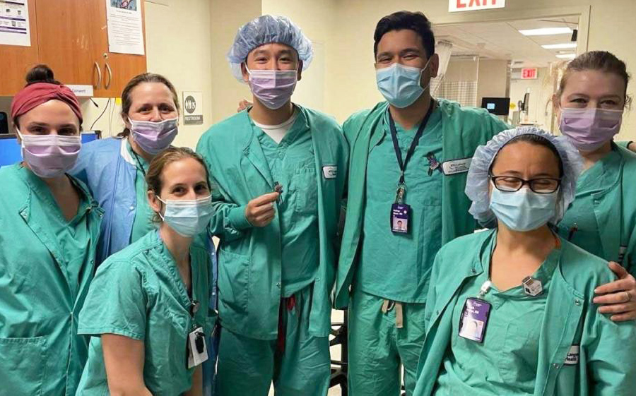 NYU Langone Hospital–Brooklyn nurses marking their latest contract ratification