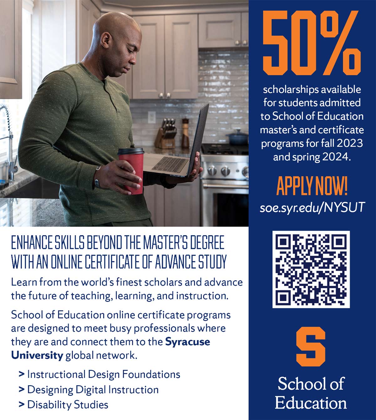 Syracuse University School of Education Advertisement