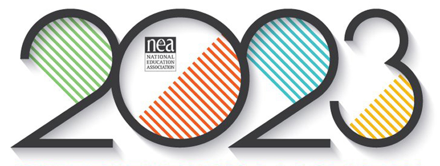 NEA 2023 branding typography