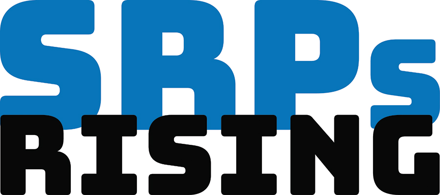 SRPs Rising Wordmark Logo