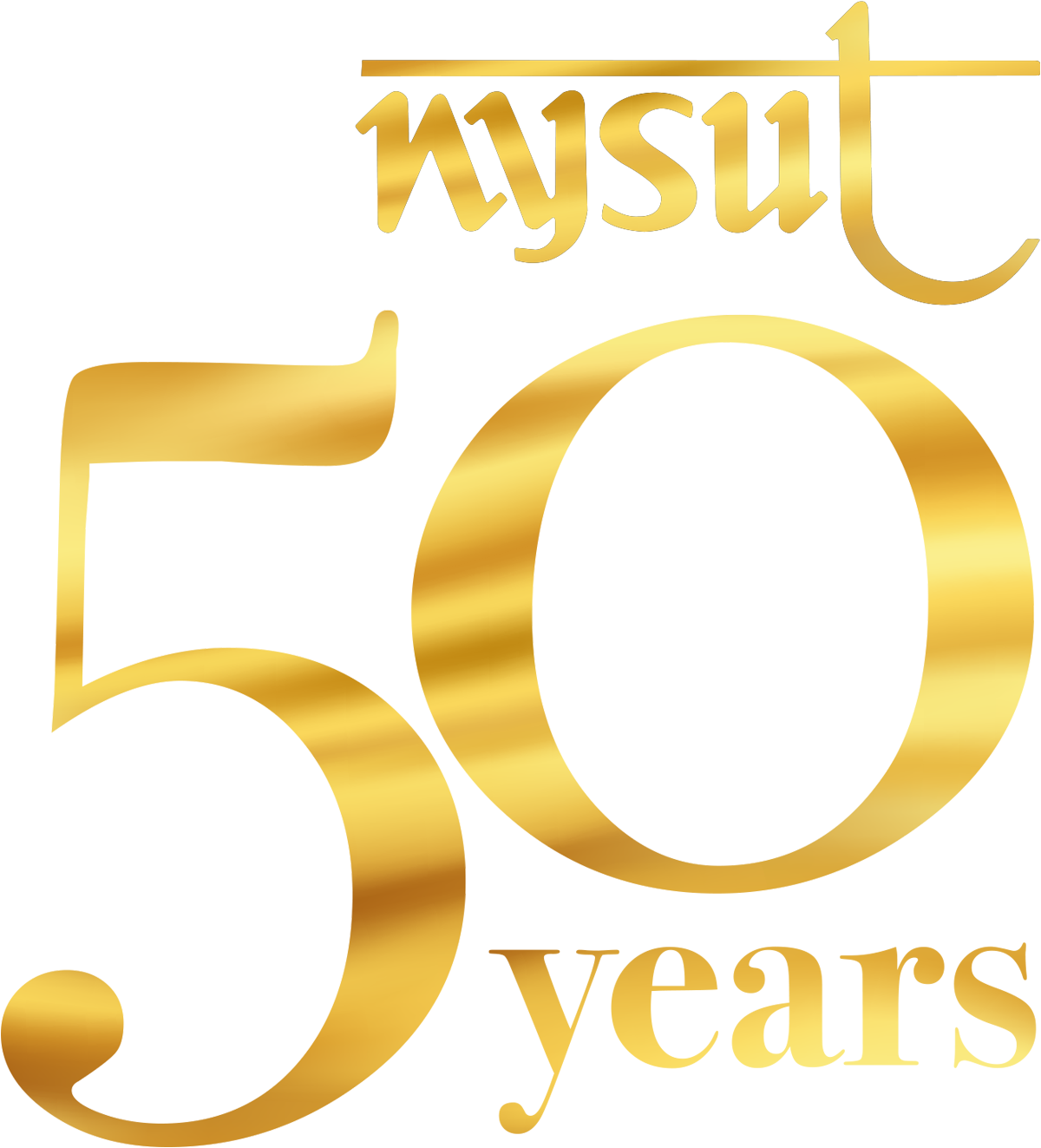 NYSUT 50 Years typography