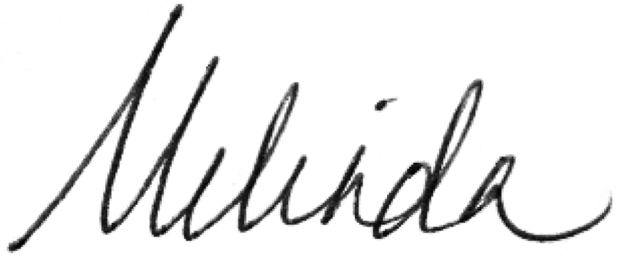 Melinda signature