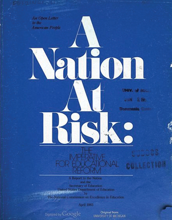 A Nation at Risk report cover