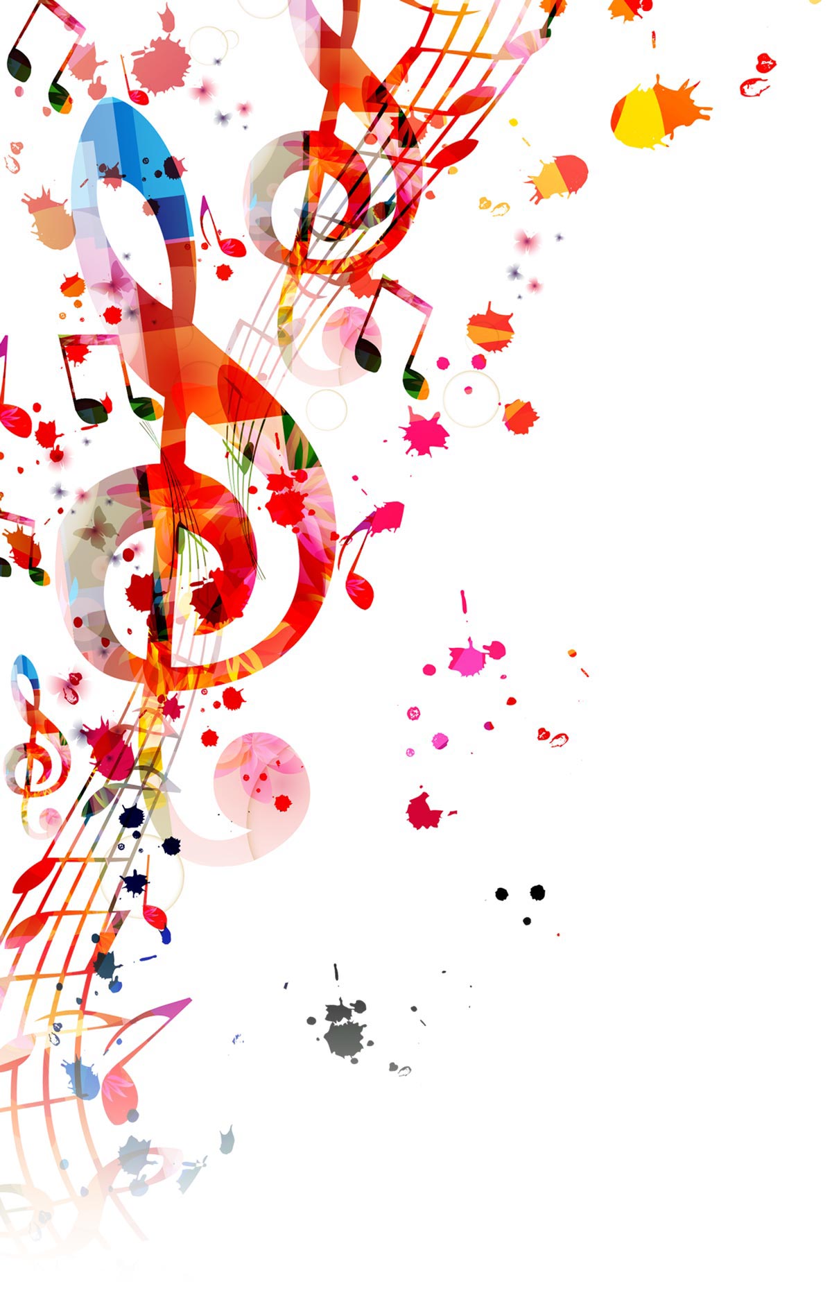 colorful musical note illustration