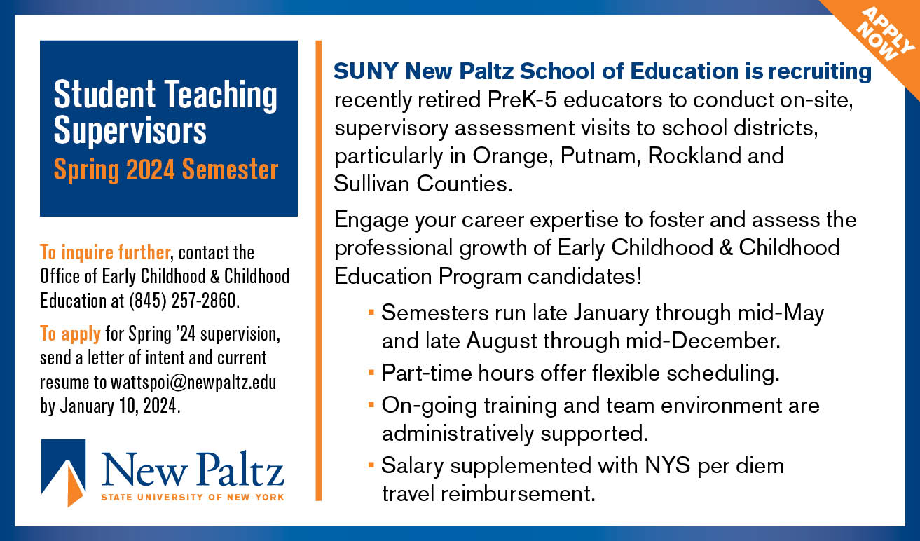 SUNY New Paltz Advertisement