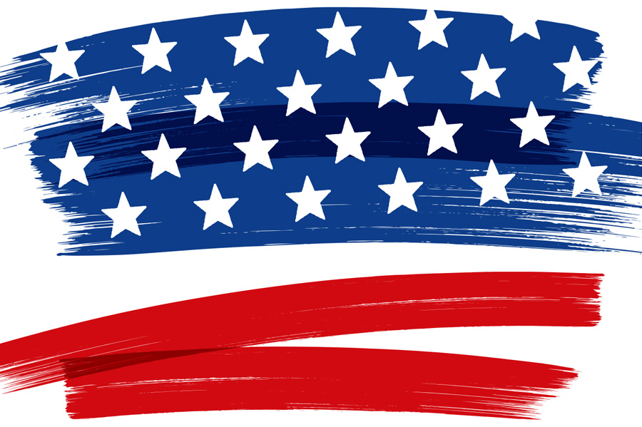 American Flag graphic