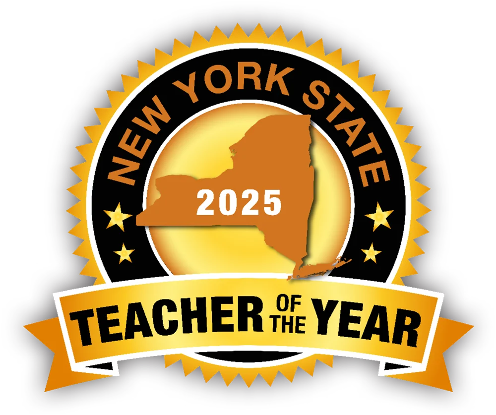 New York State 2025 Teacher of the Year seal
