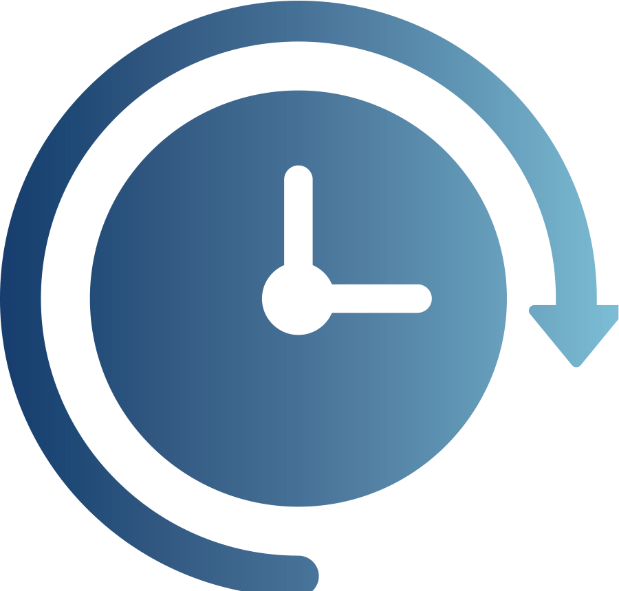 clock with arrow