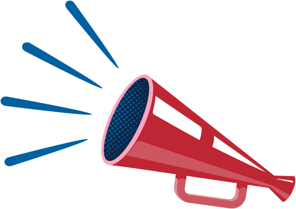 cone megaphone graphic