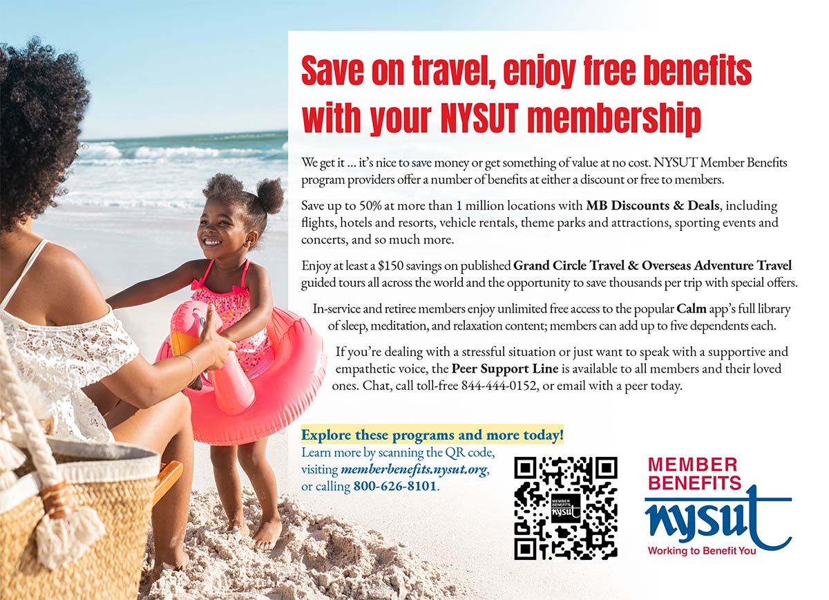 NYSUT Member Benefits Advertisement